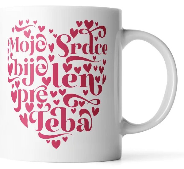 Sablio Hrnček Moje srdce bije len pre Teba - 330 ml - standard