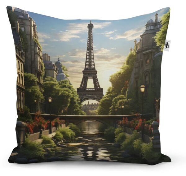 Sablio Vankúš Paríž Eiffelova veža Art - 40x40 cm