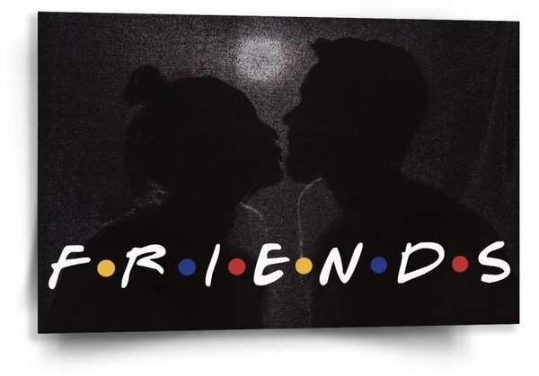 Sablio Obraz Seriál Priatelia FRIENDS Bozk - 60x40 cm
