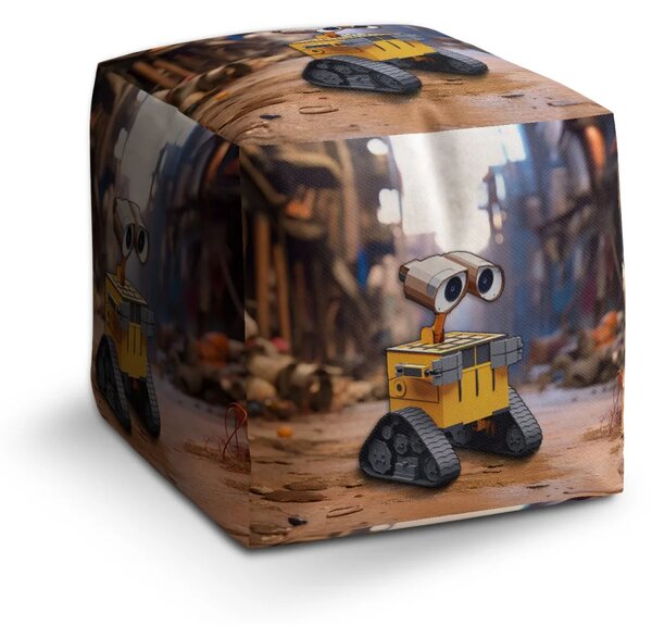 Sablio Taburet Cube Wall-E robot Mesto - 40x40x40 cm