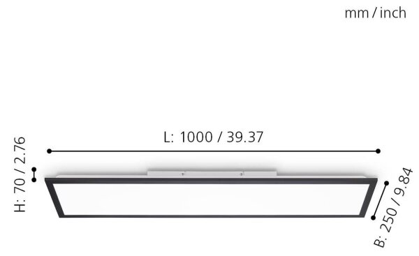 Eglo 75565 - LED Stmievateľný panel BOTAZZO LED/25W/230V 2700-5000K + DO