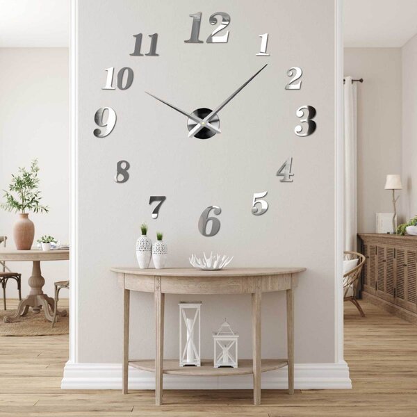 Trendy nástenné hodiny z plexiskla | CONNIE: Čierna Ral 9005 Farba čierna RAL 9005 80 cm 3287-102730 12S004 bez srdiecka
