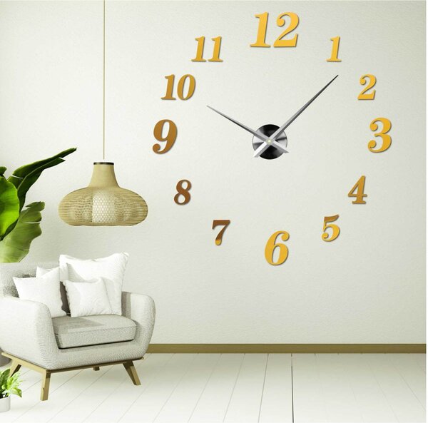 Trendy nástenné hodiny z plexiskla | CONNIE: Čierna Ral 9005 Farba čierna RAL 9005 80 cm 3287-102730 12S004 bez srdiecka