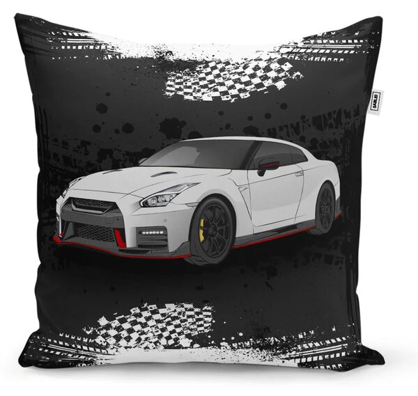 Sablio Vankúš Nissan GTR 35 Čierny - 40x40 cm