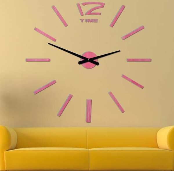 Drevené nástenné hodiny z preglejky - HONEYX: Čierne ručičky Prírodná preglejka - Topoľ natural 80 cm 3304-17751 12D003 PLYWOOD