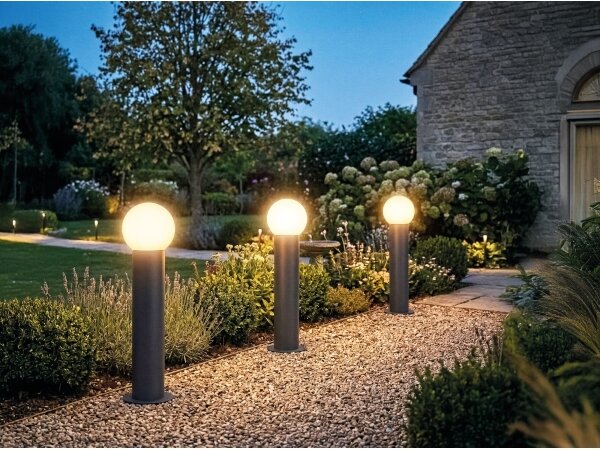 Kanlux 46085 - Vonkajšie svietidlo STONO 1xE27/15W/230V 80 cm IP65 antracit