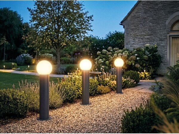 Kanlux 46083 - Vonkajšie svietidlo STONO 1xE27/15W/230V 50 cm IP65 antracit