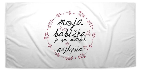 Sablio Uterák Moja babička je tá zo všetkých najlepšia - 30x50 cm