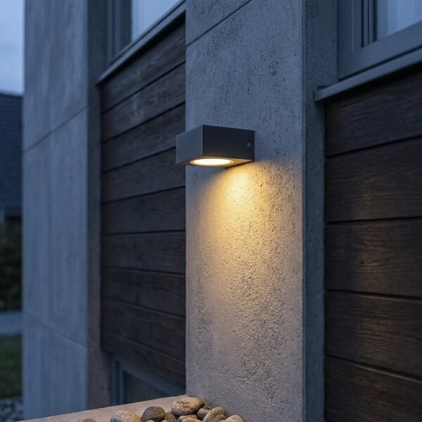 Kanlux 46390 - Vonkajšie nástenné svietidlo LEGINO 1xGX53/11W/230V 80 cm IP65 antracit