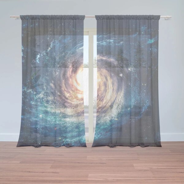 Sablio Záclony Svetelná špirála: 2ks 150x250cm