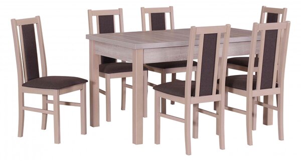 Jedálenský set, stôl MODENA 1, stoličky BOS 14