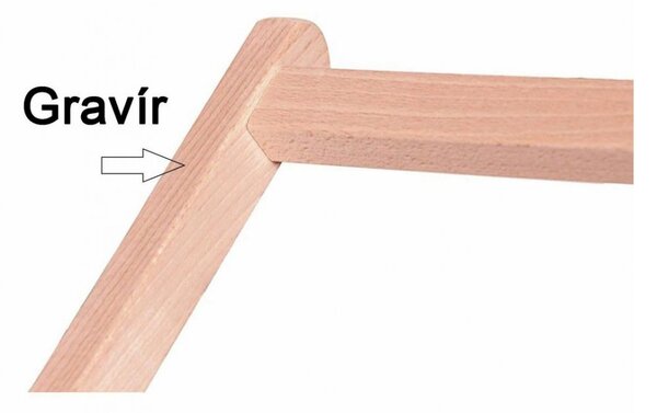 ATMOWOOD Drevené záhradné ležadlo čierne