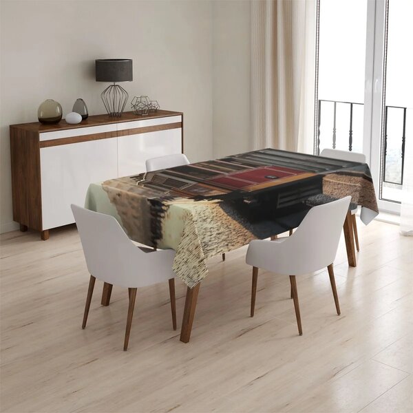 Sablio Obrus Historická červená električka - 90x90 cm