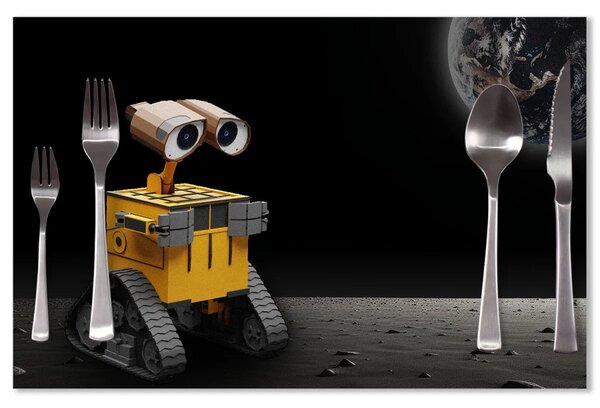 Sablio Prestieranie Wall-E robot Mesiac: 40x30cm