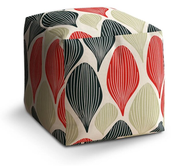Sablio Taburet Cube Hravé 60. roky - 40x40x40 cm