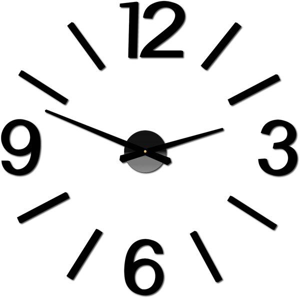 Nástenné hodiny do kuchyne | AUKRO: Čierna Ral 9005 Farba čierna RAL 9005 80 cm 3441-22134 X0067-Wall clock 2D HEU+