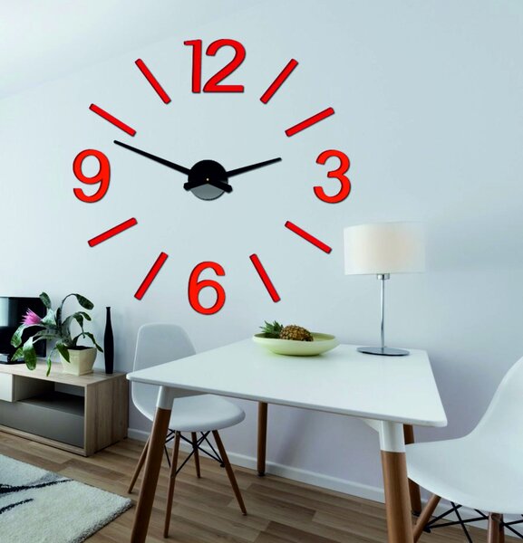 Nástenné hodiny do kuchyne | AUKRO: Čierna Ral 9005 Farba čierna RAL 9005 80 cm 3441-22134 X0067-Wall clock 2D HEU+