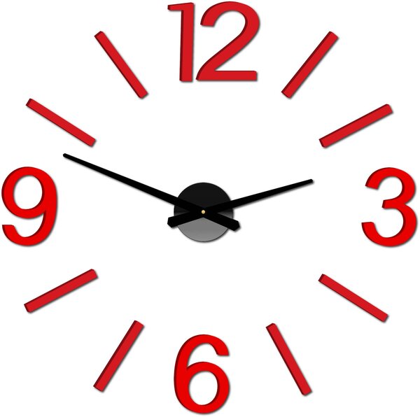 Nástenné hodiny do kuchyne | AUKRO: Čierna Ral 9005 Farba čierna RAL 9005 80 cm 3441-22134 X0067-Wall clock 2D HEU+