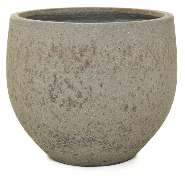 Okrúhly kvetináč RAFIOT, vláknocement, 40x34 cm, sivý