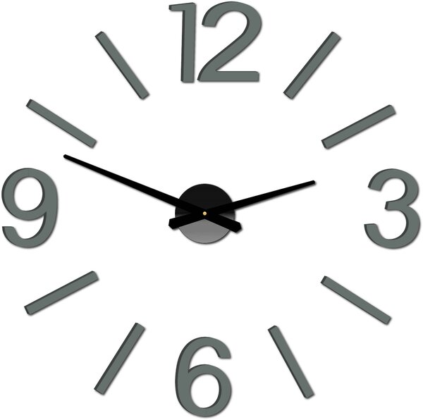 Nástenné hodiny do kuchyne | AUKRO: Čierna Ral 9005 Farba čierna RAL 9005 80 cm 3441-22134 X0067-Wall clock 2D HEU+