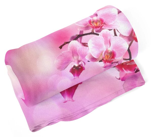 Sablio Deka Kvety orchidey - 150x120 cm