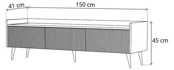 TV stolík II Ademo - orech