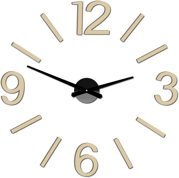 Nástenné hodiny do kuchyne | AUKRO: Čierna Ral 9005 Farba čierna RAL 9005 80 cm 3441-22134 X0067-Wall clock 2D HEU+
