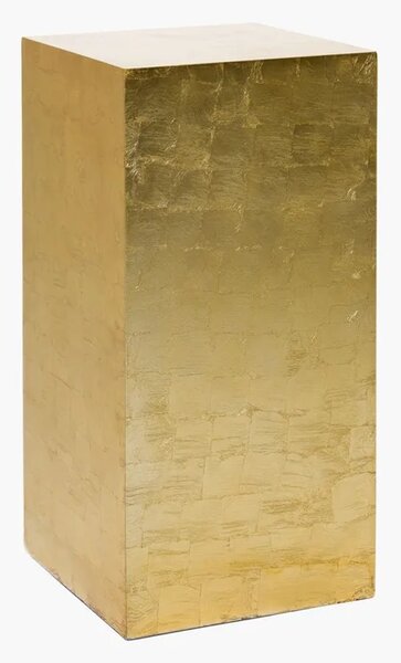 Dekoratívny podstavec PODEST, sklolaminát, výška 60 cm, zlatý lesk
