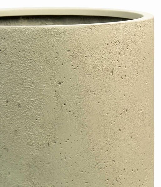 Okrúhly kvetináč CHICO, sklolaminát, priemer 45 x výška 50 cm, krémový
