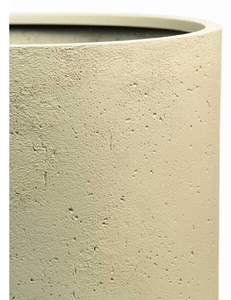 Okrúhly kvetináč CHICO, sklolaminát, priemer 50 x výška 60 cm, krémový