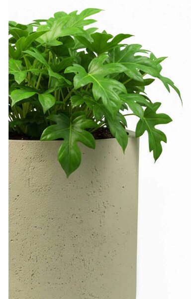 Okrúhly kvetináč CHICO, sklolaminát, priemer 50 x výška 60 cm, krémový