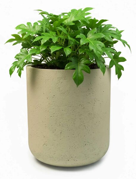 Okrúhly kvetináč CHICO, sklolaminát, priemer 50 x výška 60 cm, krémový