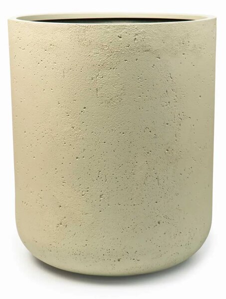Okrúhly kvetináč CHICO, sklolaminát, priemer 50 x výška 60 cm, krémový