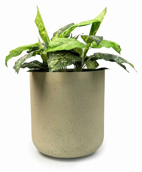 Okrúhly kvetináč CHICO, sklolaminát, priemer 45 x výška 50 cm, krémový
