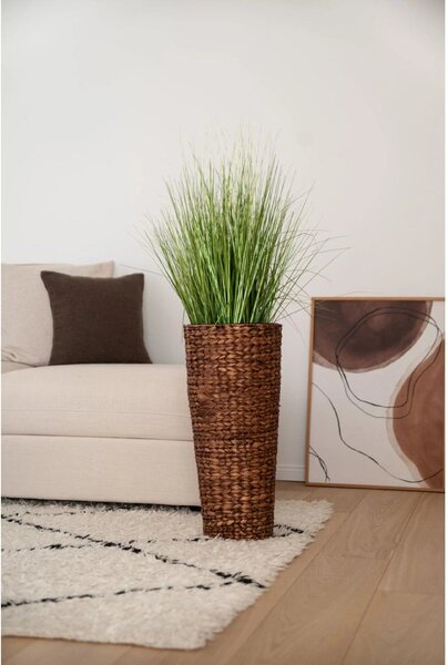 Umelá tráva v kvetináči ZEBRA, plast, výška 60 cm, zelená