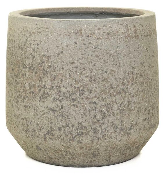Dizajnový kvetináč SASSO, vláknocement, 42x38 cm, sivý