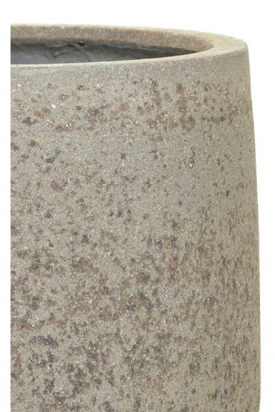 Dizajnový kvetináč SASSO, vláknocement, 42x38 cm, sivý