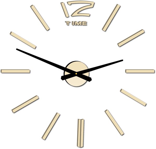 Veľké nástenné hodiny do obývačky - OMEGA: Zrkadlo SILVER Strieborné ručičky 80 cm 3504-111740 12P003