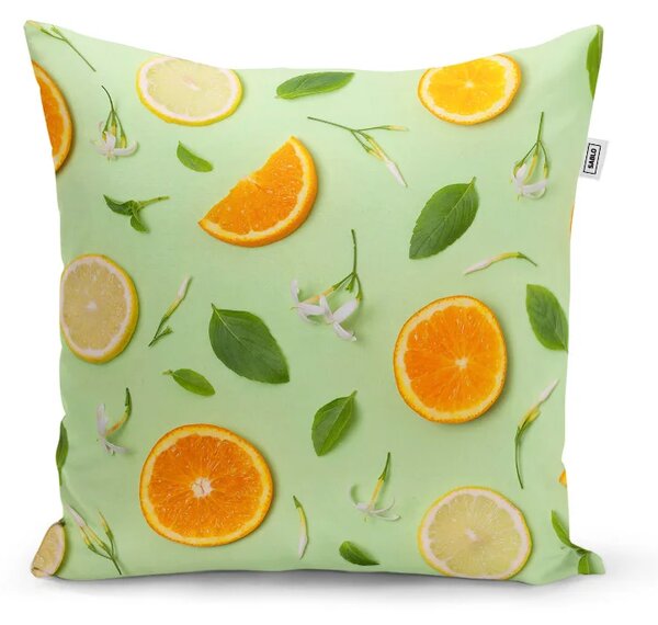 Sablio Vankúš Citrus a kvet - 40x40 cm