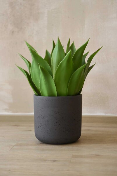 Kvetináč CHICO, sklolaminát, výška 24 cm, antracit