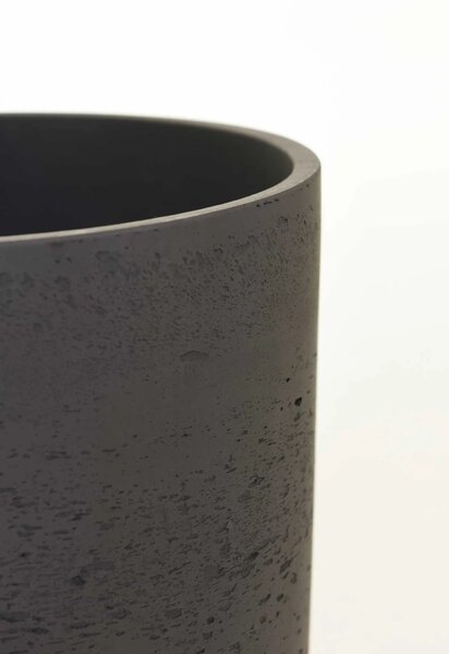 Kvetináč CHICO, sklolaminát, výška 24 cm, antracit