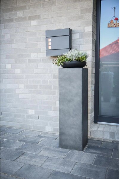 Podstavec PODEST, sklolaminát, výška 100 cm, betón design antracit