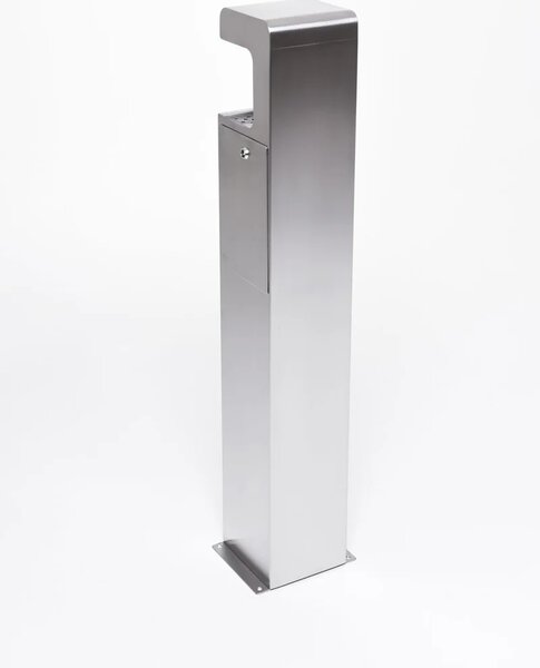 Stojaci popolník FUMIX, brúsený nerez, výška 96 cm, strieborný