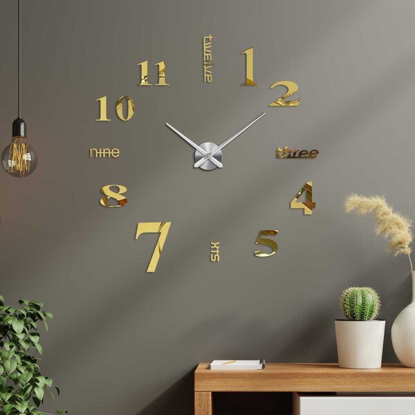 Nástenné hodiny čísla | DARCIA: Zrkadlo SILVER Farba čierna RAL 9005 80 cm 3497-104255 12S015