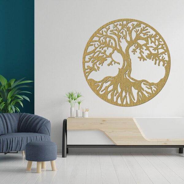 Obraz strom života prírodná elegancia | CHROAY: Preglejka Topoľ - Honey 3071 40 cm 3536-81554 PR0154