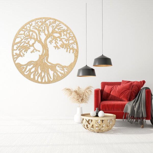Obraz strom života prírodná elegancia | CHROAY: Preglejka Topoľ - Honey 3071 40 cm 3536-81554 PR0154