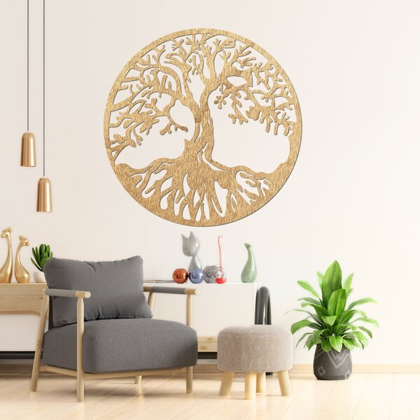 Obraz strom života prírodná elegancia | CHROAY: Preglejka Topoľ - Honey 3071 40 cm 3536-81554 PR0154