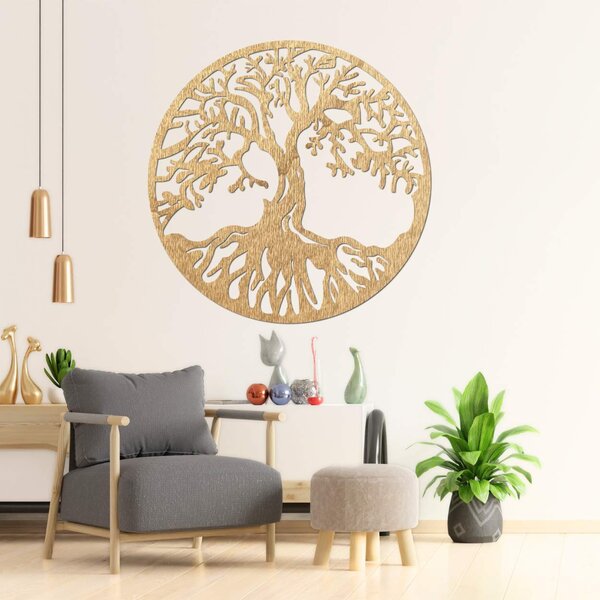 Obraz strom života prírodná elegancia | CHROAY: Preglejka Topoľ - Honey 3071 40 cm 3536-81554 PR0154