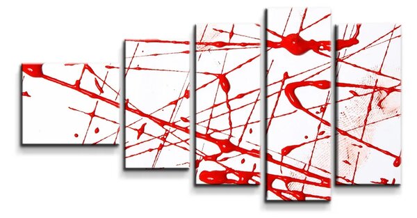 Sablio Obraz - 5-dílný Krvavé škvrny - 100x60 cm