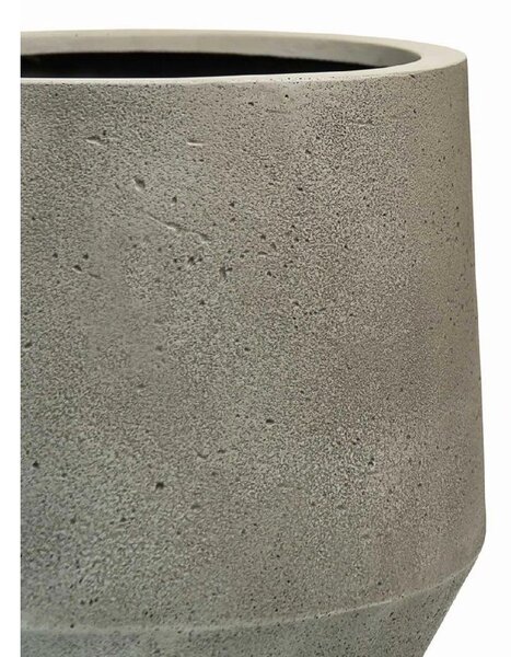 Dizajnový kvetináč NEXORA, sklolaminát, 41x38 cm, sivý